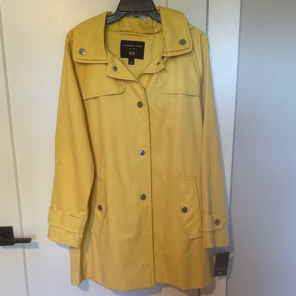 London Fog Women's Yellow Trench Coat